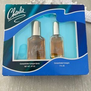 Vintage Charlie Cologne Spray & Concentrated Cologne NEW in Box